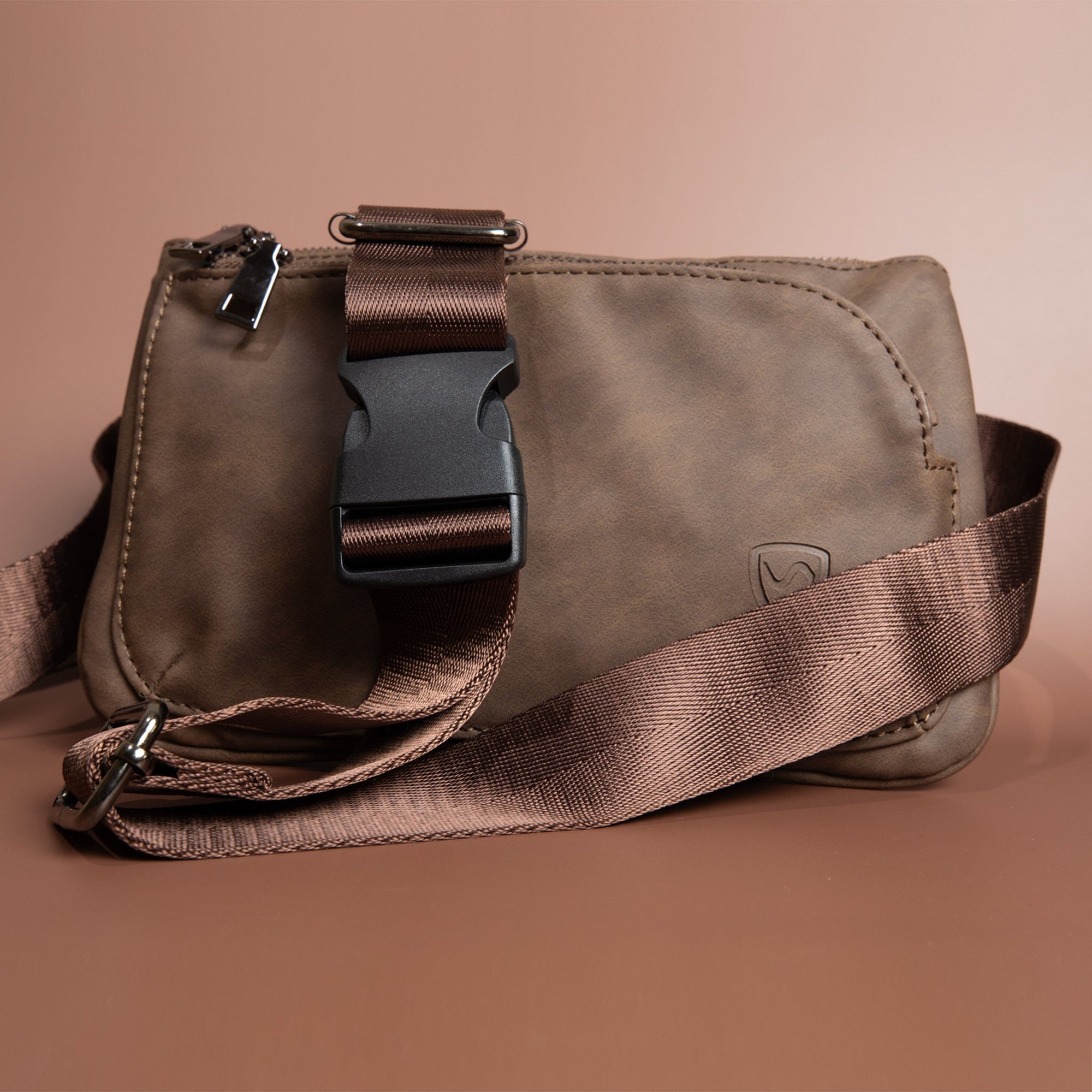 EMF Protection Cross Body Fanny Pack - Metro Vegan Leather