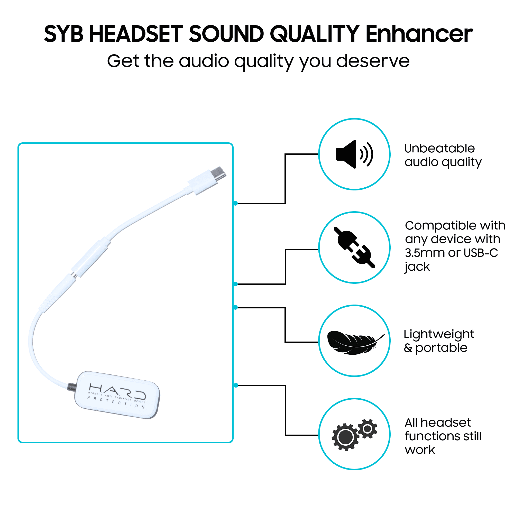 EMF Protection Headset Adapter